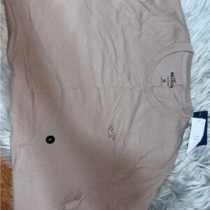 Hollister Beige Logo Tee